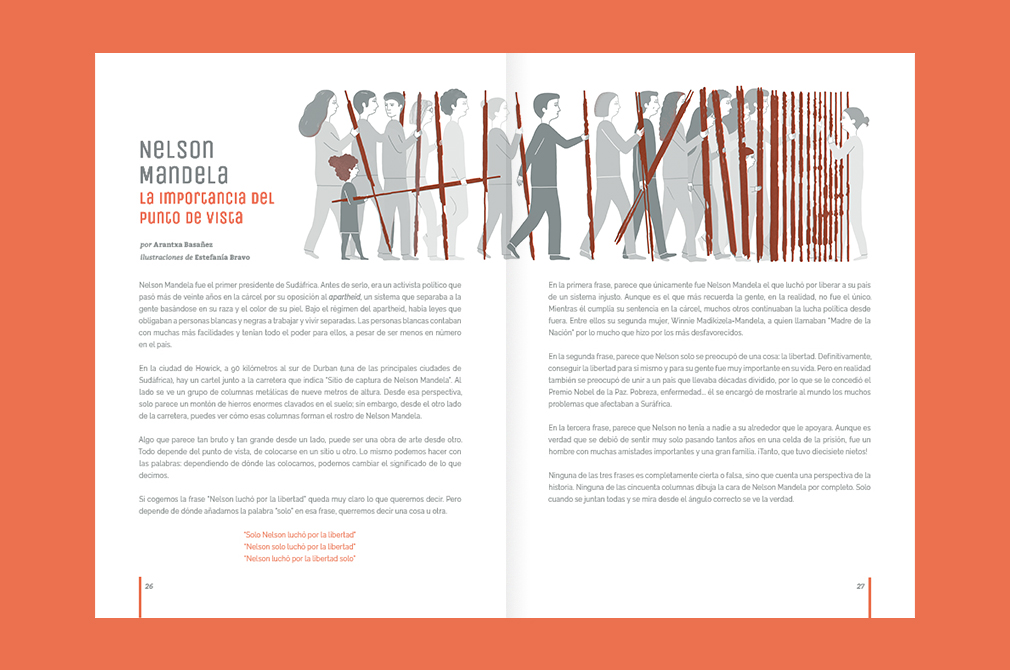 Revista La leche, Nelson Mandela